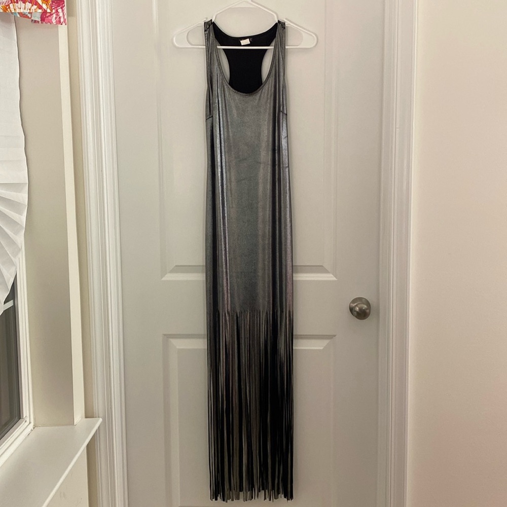 Metallic Maxi Dress